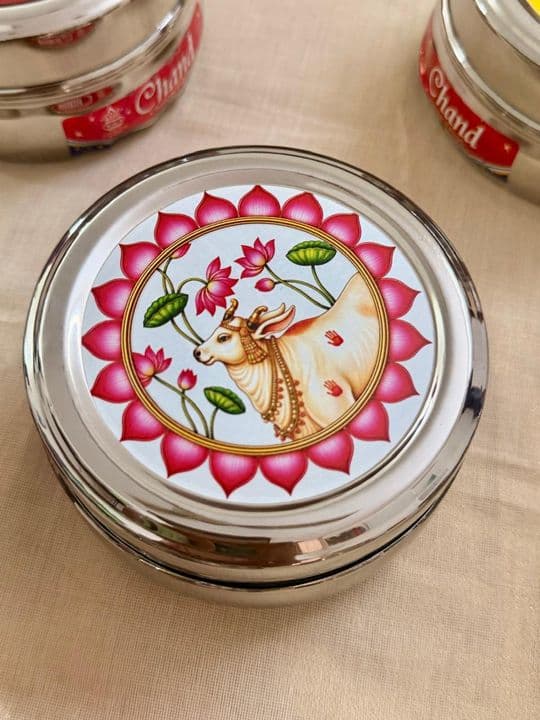 Pichwai Steel Dabba