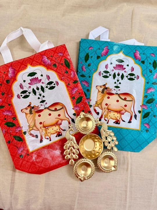 Pichwai Cow Gift Bag