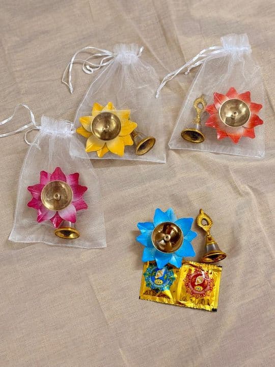 Diya & Bell Potli Set