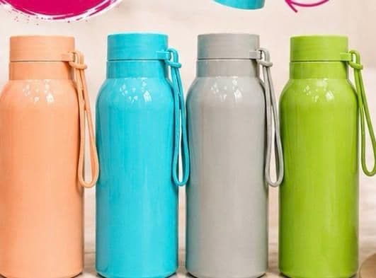 Pastel Water Bottle with Strap